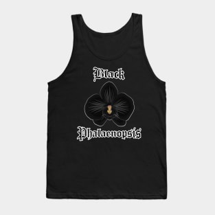 Black Phalaenopsis flower – Gothic orchid flower Tank Top